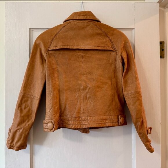 Banana Republic | Caramel Tan Leather Jacket - Picture 6 of 10